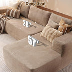 ovios 104" Cloud Boneless Couch - Image 3