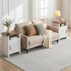 YESHOMY Farmhouse Modern Nightstand - Image 4
