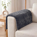 Fixwal Waterproof Flannel Dog Couch Cover, 27.6" x 27.6", Dark Grey | by Fixwal