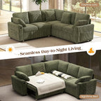 Ihanherry 83-inch 5-Seater Large Sectional Sofa Bed - Image 3
