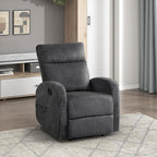 Lexicon Manual Recliner Chair, Textured Microfiber Reclining Chair, Wall Hugger - Image 8
