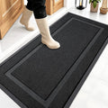 OLANLY Front Door Mat Outside 47x23, All-Season Heavy-Duty Rubber Doormat | Jet by OLANLY