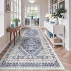 4x10 Runner Rug Non Slip, Washable Hallway Runner Rug, Nursery Room, Soft - Image 3