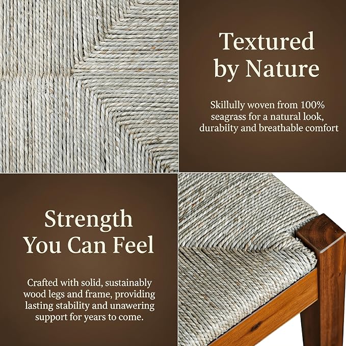 Solid Wood Acacia Indoor Bench - Image 3