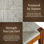 Solid Wood Acacia Indoor Bench - Image 3