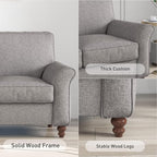 Bonzy Home 57" Loveseat Sofa, 2 Seater Sofa - Image 4