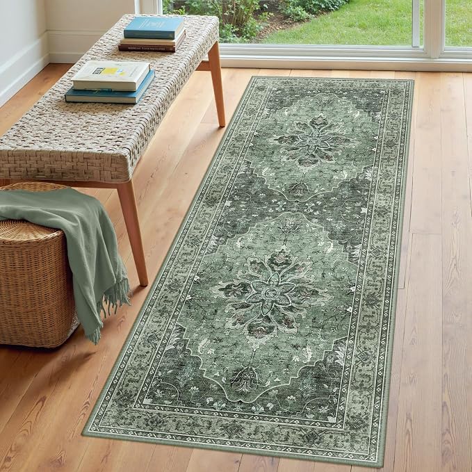 RELEANY Washable Area Rug, Runner 3'x7', Water Repellent, Pet Friendly - Image 3