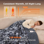 Bedsure Faux Fur Heated Blanket Throw Blanket, Fast Heating Electric Blanket - Image 3