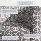 BELLEZE Accent Barrel Chair, Linen Round Chair Club Tub Sofa Corner Chair - Image 5