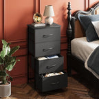 WLIVE Dresser with 4 Drawers, Fabric Storage Tower, Organizer Unit - Image 2