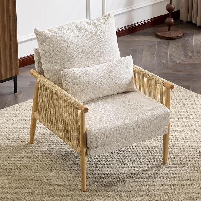 Karl home Cozy Chenille Accent Chair by Karlhome