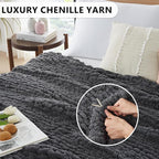 L'AGRATY Chunky Knit Throw Blanket - Image 3