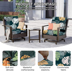 8Pcs Outdoor Cushion Covers, Elastic Patio Cushion Covers | Washable, - Image 3