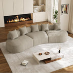 134" Oversized Sectional Sofa for Living Room, Modern Luxury Plush Chenille by DAMAIFROMFURNITURE