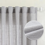 MYSKY HOME Short Curtains for Small Window, Boho Sheer Curtains 2 Panels Set - Image 9