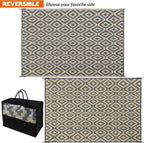 SAND MINE Reversible Mats, Plastic Straw Rug, Modern Area Rug, Large Floor Mat - Image 4