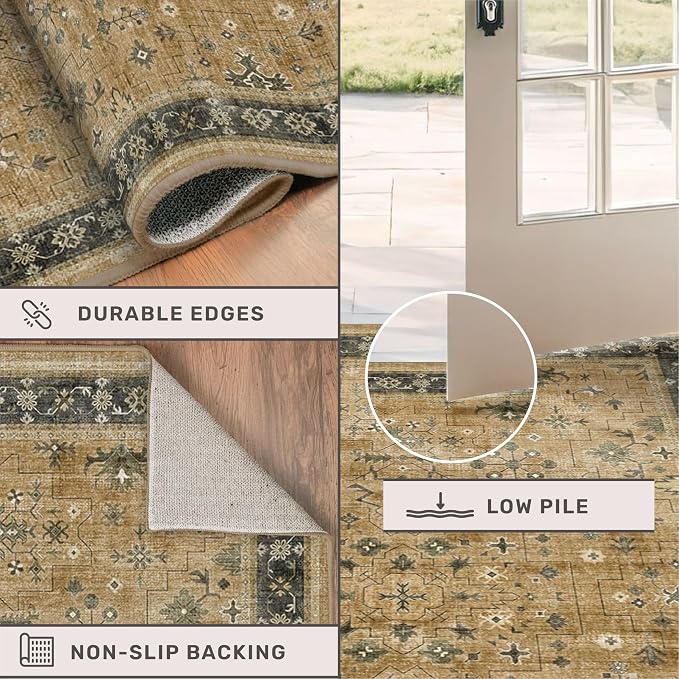 Boho Earth Tone 4x6 Large Entryway Rug - Image 5