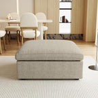 JACH Storage Ottoman for Living Room, Cushion Cover Removable, Minimalist by JACH