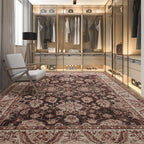 Area Rug for Living Room, 8x10 Area Rugs Washable, Retro Floral Non-Slip Carpet - Image 7