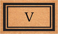 Calloway Mills 152962436V Black Border 24" x 36" Monogram Doormat by Callowaymills