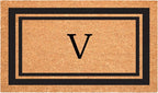 Calloway Mills 152962436V Black Border 24" x 36" Monogram Doormat by Callowaymills