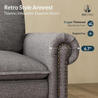 HERA'S HOUSE 73.2" Mid-Century Modern Loveseat, Oversized Sectional Couch - Image 6