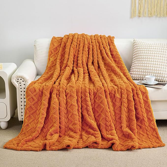 Aganear Fleece Throw Blanket for Bed Couch, Fall Boho Blanket, Warm Gift for - Image 4