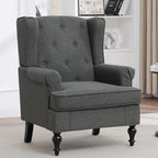 Accent Chair for Living Room, Mid Century Modern Upholstered Armchair, Wingback by choairy