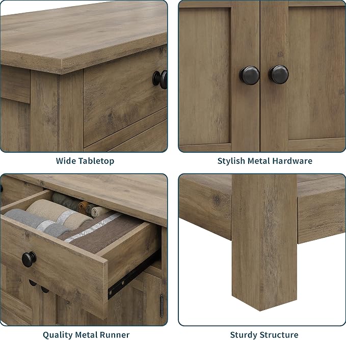 HOSTACK Farmhouse Console Table - Image 6