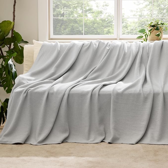 Bedsure GentleSoft 100% Cotton Large Throw Blanket - Image 5