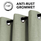 H.VERSAILTEX Linen Curtains 100% Blackout Curtains - Image 3