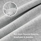 MIULEE 100% Blackout Linen Curtains - Image 3