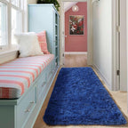 Navy Blue Runner Rugs for Boys Bedroom Living Room, Fluffy 2x6 Area Rug | Soft - Image 6