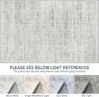 10x14 Washable Area Rug for Living Room Bedroom: Non-Slip Modern White Gray | - Image 8