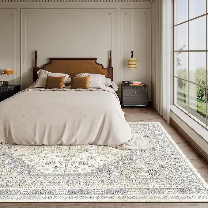 5x7 Area Rugs for Living Room, Large Washable Rug, Dining Room, Low Pile - Image 9