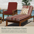 Honeycomb Outdoor Chaise Lounge Cushion - Image 4
