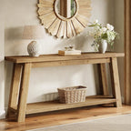 LITTLE TREE 70.9" Solid Wood Console Table by LITTLETREE