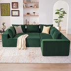 U-Shaped Boneless Couch, Cloud Couch Sectional, Modular Sofa - Image 2