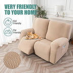 Genina Recliner Loveseat Cover Stretch Couch Covers Sofa slipcover - Image 3