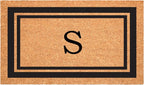 Calloway Mills 152962436S Black Border 24" x 36" Monogram Doormat by Callowaymills