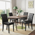 Welzona Upholstered Dining Chairs Set of 4, Button Tufted Parsons Dining Chair by WelzonaDirect