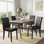 Welzona Upholstered Dining Chairs Set of 4, Button Tufted Parsons Dining Chair by WelzonaDirect