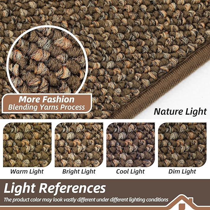BEQHAUSE Dirt Trapper Door Mat 36" x 60", Non-Slip Washable Doormats, Low - Image 5