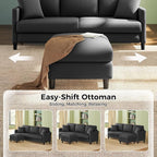 Welzona 83" Couches for Living Room, Teddy Sofa Couch - Image 3