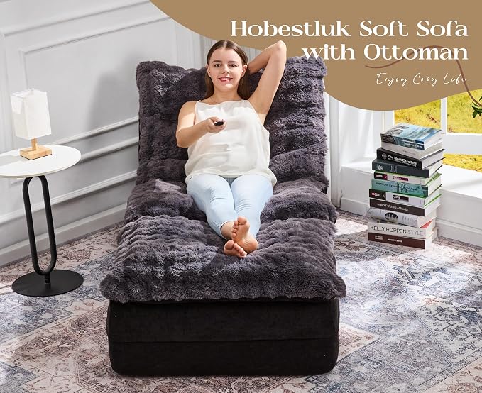 Hobestluk Sofa Couch Foam Sofa for Small Spaces Comfy Sofas - Image 3