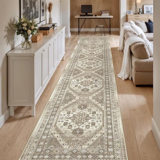 Washable Runner Rug 2.5x14, Long Kitchen Rugs Non-Slip, Soft Hallway Runner - Image 3