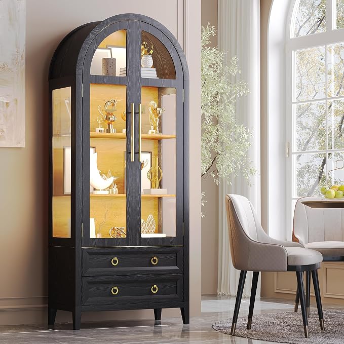 Vlsrka 71" Arched Curio Cabinet by VlsrkaFurniture