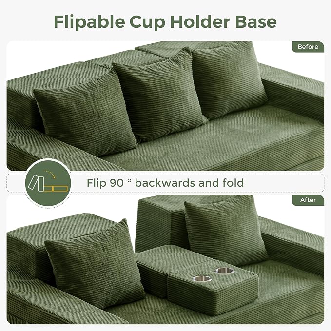 MAXYOYO Convertible Sofa Bed, Folding Sleeper Chair - Image 4