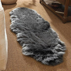 Ashler Faux Fur Rug, Fluffy Shaggy Area Rug, Ultra Soft 2 x 6 Feet Sheepskin Fur - Image 2