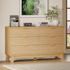 BORNOON 53" Long Dresser for Bedroom, 6-Drawer Dresser by BORNOON